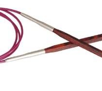KnitPro KP25323 60 cm x 4 mm Cubics Fixed Circular Needles, Rosewood