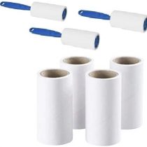 3 X Ikea Lint Roller+4 Sticky replacement Heads Easily and quickly removes animal hairs, dust and fluff from garments, furniture and car seats