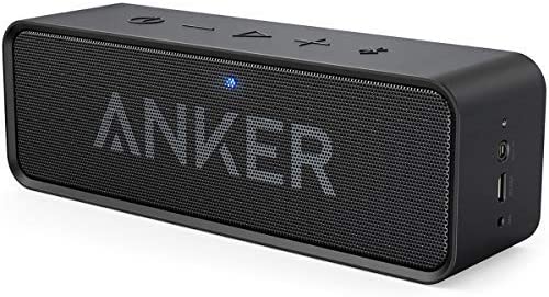 Anker Soundcore Bluetooth Speaker Upgraded Version with 24H Playtime, IPX5 Waterproof, Stereo Sound, 66ft Bluetooth Range