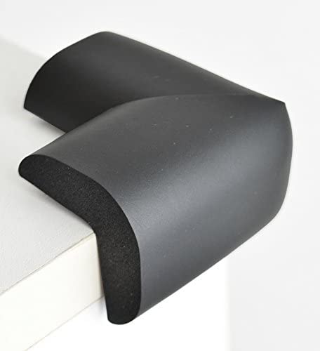 FiveSeasonStuff Table Corner Protectors for Kids, Black | L-shape Jumbo (T: 5-14mm) - Image 2