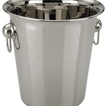 Zodiac Champagne Wine Ice Bucket 5 Litre in High Polished Stainless Steel
