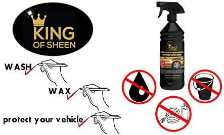 King of Sheen Advanced Ultra Nano Waterless Car Wash Kit, Wet Wax Car Cleaning Products with added Carnauba Wax - Image 4