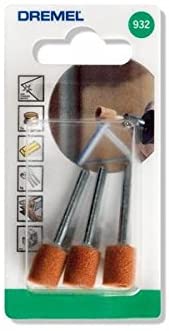 Dremel 952 Aluminium Oxide Grinding Stones Accessory Set, 3 Cone-Shaped Grinding Stones for Grinding and Sharpening Metals (9,5 mm) - Image 3
