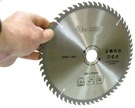 toolzone PA026 250 mm 40/60 Teeth TCT Circular Saw Blades - Silver (2-Piece) - Image 2