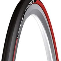 Cicli Bonin Unisex's Michelin Lithion 3 Tyres, Black/Red, One Size