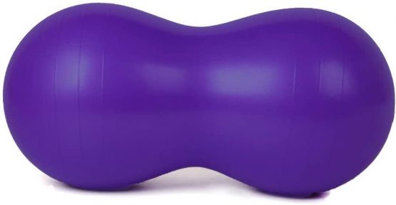 KRUIHAN Peanut Shaped Yoga Ball Exercise - Home Sports Gym Weight Loss Balance Training Physical Therapy Equipment