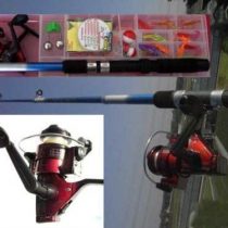 Fishing set for children rod reel fishing reel accessory box fishing box (casset)