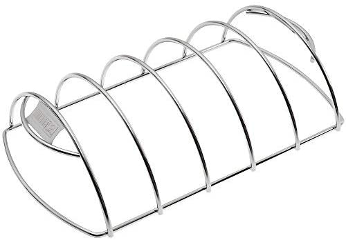 Weber Rib Rack, Holds up to 5 Rib Racks/Spare Ribs, Non-Stick Stainless Steel, Dishwasher Safe - Image 4