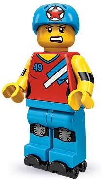 LEGO Minifigures Series 9 Roller Derby Girl (opened packet), Blue