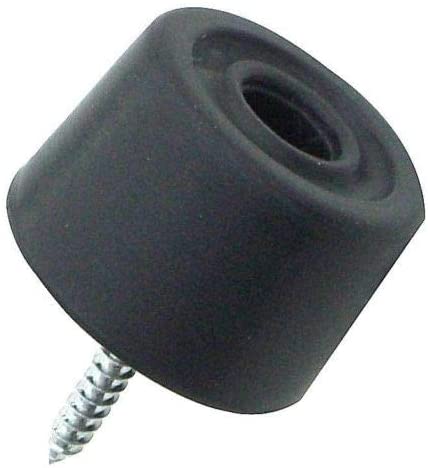 2 x Black 30mm rubber door stops door / wall protectors by Swish, 3 cm