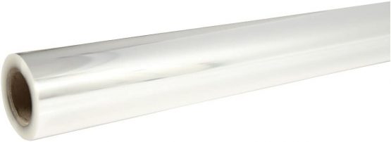 Cellophane Wrap, Clear, W: 70 cm, 25 micron, (Includes 1 roll (30m))