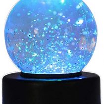 Playlearn SWGB Glitter Ball snow globe with LED color changing Mood Light
