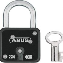 ABUS 1654 234/40 Solid Steel Padlock, Black