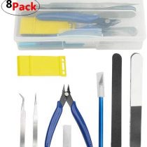 WMYCONGCONG 8 PCS Gundam Model Tools Kit Modeler Basic Tools Hobby Building Tools Kit for Buildings Cars Airplanes Model Assemble Building Repairing and Fixing