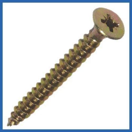 ForgeFix Multi-Purpose Single Thread Screws, Zinc Yellow Passivated, 5.0 x 60mm - Image 3