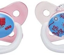 Dr Brown's Natural Flow Prevent Soother (6 to 18 Months, Pink, Pack of 2)