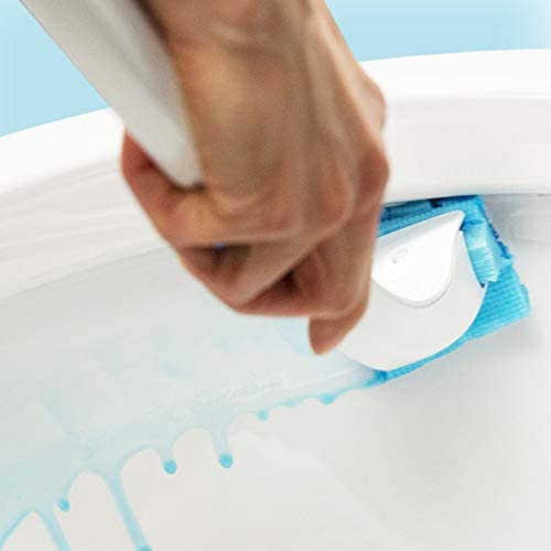 Duck Fresh Brush with Holder, Toilet Bowl Cleaner Starter Kit, 1 Handle + 4 Refills, White, 5 count (Pack of 1) - Image 3