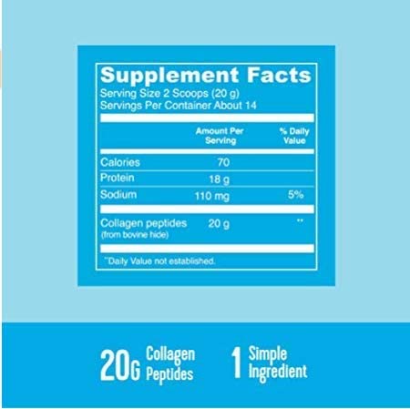 Collagen Supplements, Vital Proteins Hydrolyzed Collagen Peptides Powder (Type I, III) - Unflavored 284g Canister - Image 2