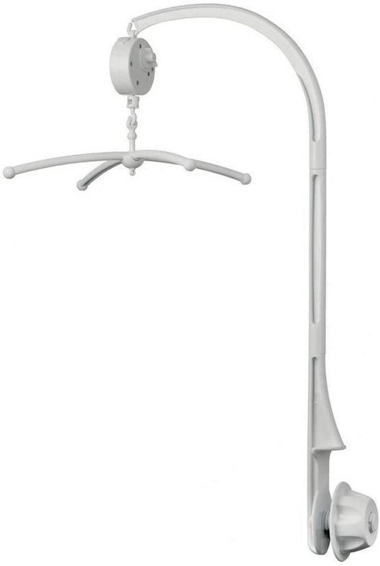 AFUNTA 26 Inch Baby Crib Mobile Bed Bell Holder Music Box Holder Toy Decoration Hanging Arm Bracket Baby Bed Stent Set Nut Screw