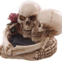 Puckator SK176 Skull Lovers' Ashtray 12.5 x 11.5 x 7.5 cm, Multi, Height 7.5cm Length 12.5cm Depth 11.5cm