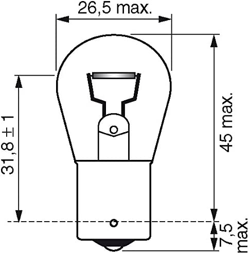 Bosch P21W (382) Longlife Daytime Halogen Headlight Bulbs, 12 V 21 W, Long-lasting, Socket Type BA15s - Image 2