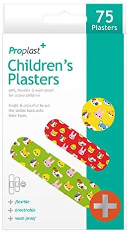 60 x Animal Children's Plasters Assorted Sizes Various Animal Prints Colours
