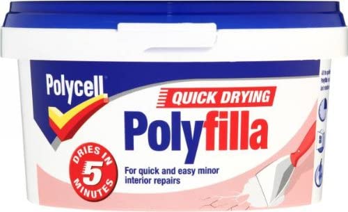 Polycell PLCQDP500G Multi-Purpose Quick Drying Polyfilla Tub, 500 g, Mutli, 500GM