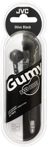 JVC Gumy In-Ear Wired Headphones Earphones Compatible with iPod, iPhone, Samsung - Black - Image 2