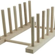 Apollo 5001 Wooden plate rack, Wood, 26x15x12