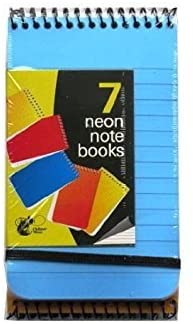Chiltern Wove Neon Notebooks small 7pk, 135mm x 90mm - Image 2