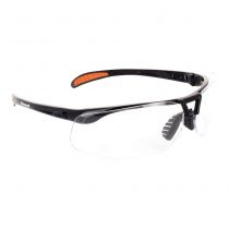Honeywell 1015366 Protege Floating Lens Eyewear Metallic Black Frame with Clear Anti-Scratch Lens