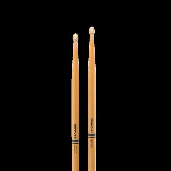 ProMark Drum Sticks - Rebound 5B Drumsticks - Drum Sticks Set - Acorn Wood Tip for Larger Sweet Spot - ActiveGrip Clear Hickory Drumsticks - Consistent Weight and Pitch - 1 Pair - Image 2