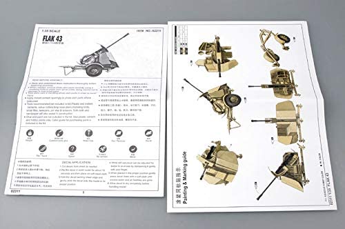 Trumpeter 1:35 - FlaK 43 German 3.7cm Anti-aircraft Gun, Various, Mittel - Image 3