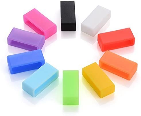 NEO+ Silicone Fasteners compatible with Fitbit activity trackers. Fix the Clasp Fall Off Problem. Secure the Wristband in Style (SET OF 10 FULL) - Image 3