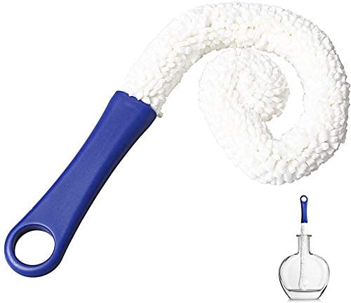 Wine Decanter Cleaning Brush, Ruix 1 Pcs Bottle Cleaner Bendable Long Handles Soft Cleaning Cup Brush, Blue - Image 2