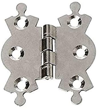 Merriway BH06197 (4 Pcs) Butterfly Hinge Chrome Plated 50mm - Pack of 4 Pieces, Silver Tone