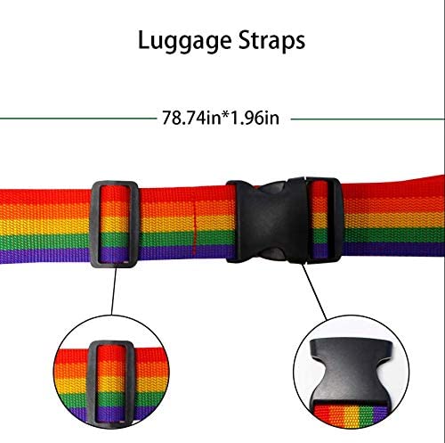 4 Pack Heavy Duty Luggage Straps Adjustable Suitcase Straps Belts for ...