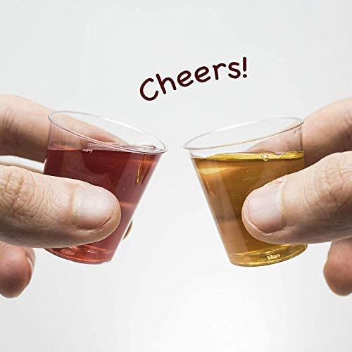 MATANA 300 Plastic Shot Glasses, Clear (30ml / 1oz), Reusable, Shot Glasses Plastic, Shot Glass, Jelly Shots - Image 2