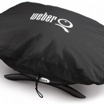 Weber 7117 Premium Grill Cover, Fits Q 100/1000 series, Black, 35.6 cm*71.1 cm*43.2 cm