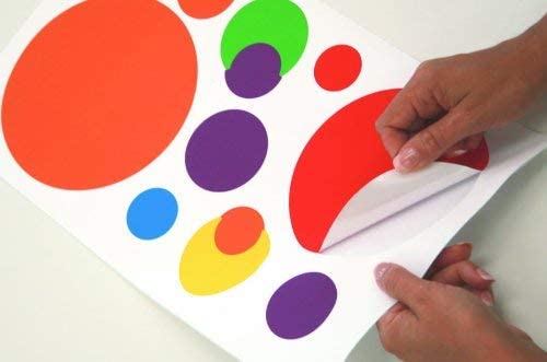 RoomMates Repositionable Childrens Wall Stickers Primary Dots, Primary Colors, (Pack of 1) - Image 3