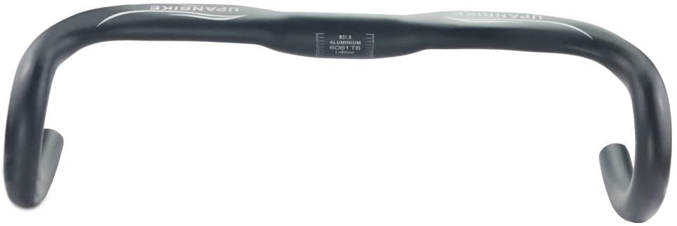 UPANBIKE Road Bike Handlebar Aluminum 31.8mm*420mm Drop Bar Horns Bent Bar, Black - Image 3