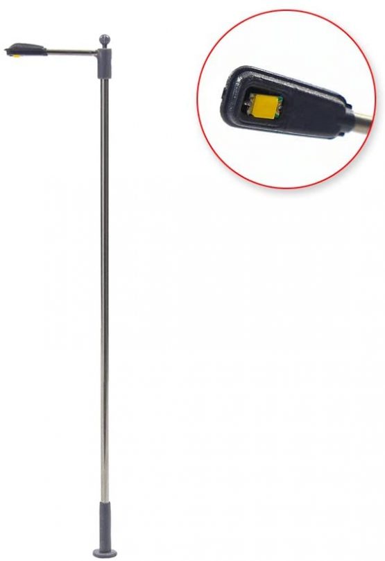 Evemodel LQS10W 10pcs Model Railway Train Lamp Post Street Bright White Lights HO OO Scale LEDs NEW - Image 4