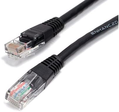 Aptii CAT 6 Network Cable. Ethernet LAN 10/100/1000 Gigabit Patch Lead Black 5m, Gold,Black