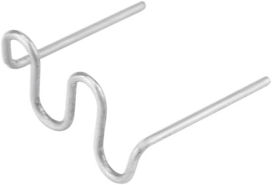 Welding Staples, 100pcs 0.8mm Auto Bumper Repair Pre Cut Welding Staples Repair Tool Kit 3 Types Available("Wave" Style) - Image 2