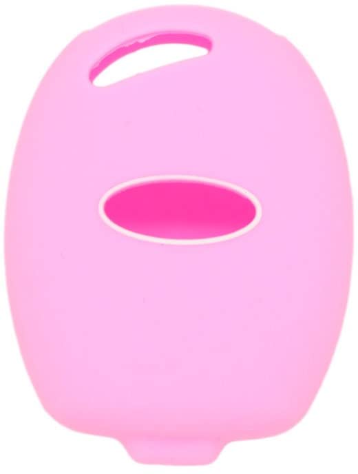 BROVACS Silicone Cover Protector Case Holder Skin Jacket Compatible with FORD 3 Button Remote Key Fob CV2707 Pink - Image 2
