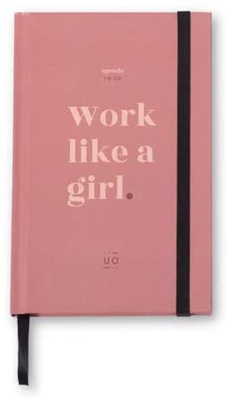 Work Like a Girl Mini Week to View 2019-2020 Diary, Pink