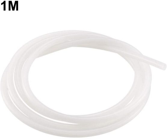 sourcingmap Silicone Tube 2mm ID x 4mm OD 3.3' Flexible Silicone Rubber Tubing Water Air Hose Pipe White for Pump Transfer - Image 2