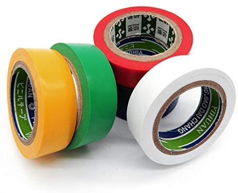 YTBUBOR 6 Pack Mixed Colour Electrical Insulation Tape Adhesive Gaffer PVC Tape 10M x 17MM (32.8 Feet x 0.67 Inches) - Image 3