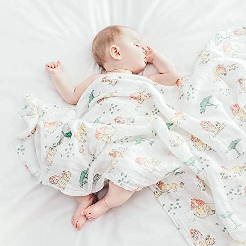 aden + anais 100 cotton Muslin Swaddle & Receiving Blankets for Baby