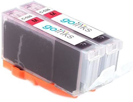 Go Inks C-526M Compatible Magenta Ink Cartridge to repalce Canon CLI-526M for use with Canon PIXMA Printers (Pack of 2)